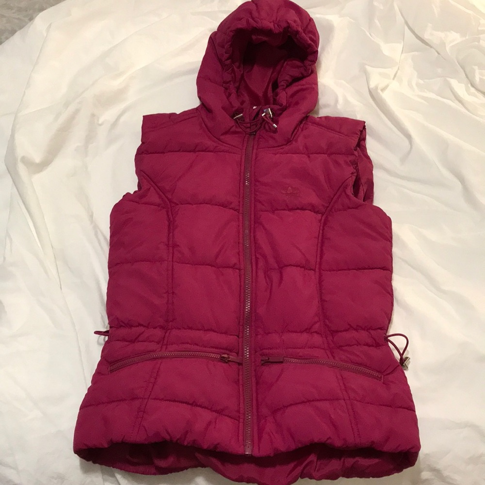 Hot pink Adidas down vest size XS.
